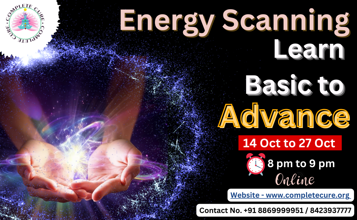 Unlock the full potential of energy healing with our Energy Scanning Workshop, expertly designed to take you from basic to advanced energy scanning techniques. At Complete Cure, we are dedicated to empowering individuals by helping them access their natural ability to perceive and manipulate energy fields for holistic health and well-being. Whether you are new to energy work or looking to refine your skills, this energy healing training is ideal for you.